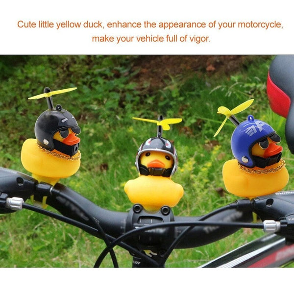 Bicycle Lights Bell Cute Little Yellow Duck Handlebar Horn Lamp 01