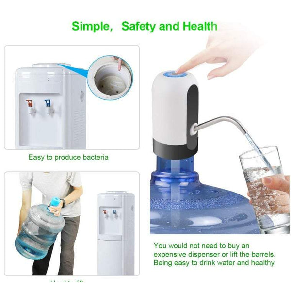 Water Dispenser Bottled Pump Drinking Usb Charging Automatic Universal Electric