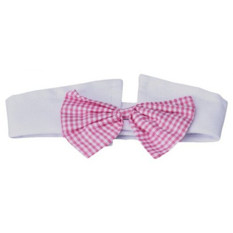 Bowknot Style Cotton Dog Cat Pet Tie Hot Pink