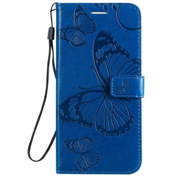 Butterfly Embossing Pu Phone Case For Samsung Galaxy A90 / A80 Orange