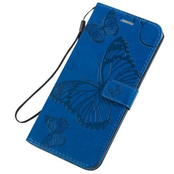Butterfly Embossing Pu Phone Case For Samsung Galaxy A90 / A80 Orange