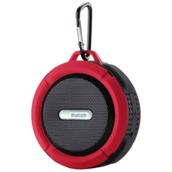 C6 Waterproof Speaker Big Suction Cup Dustproof Bluetooth Audio Outdoor Sports Mini Portable Tf Subwoofer Soundbox Black