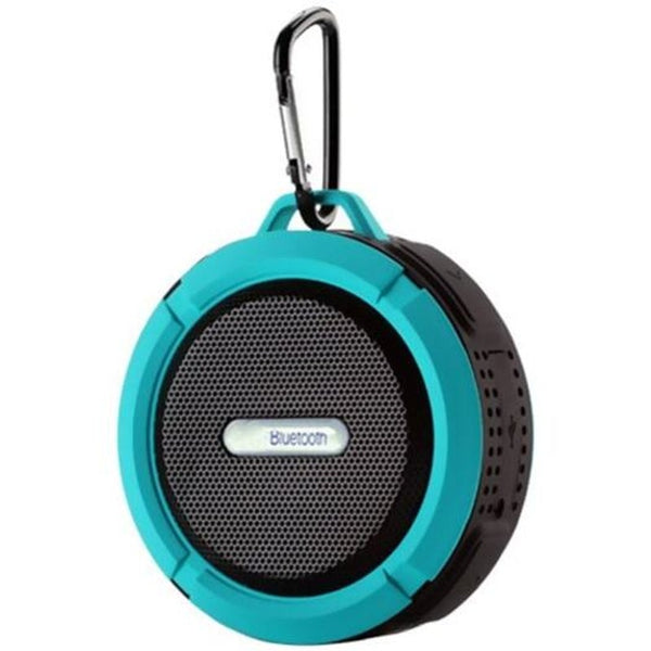 C6 Waterproof Speaker Big Suction Cup Dustproof Bluetooth Audio Outdoor Sports Mini Portable Tf Subwoofer Soundbox Black