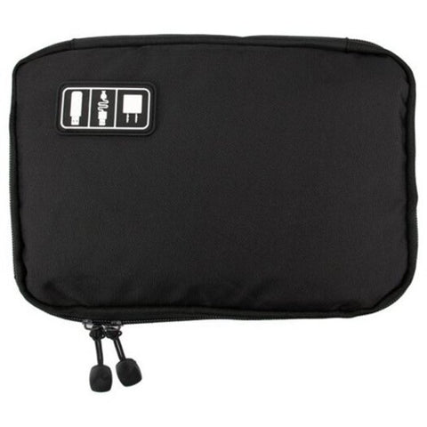 Cable Organizer Electronics Accessories Travel Bag Usb Drive Bags Healthcare And Grooming Kit Black