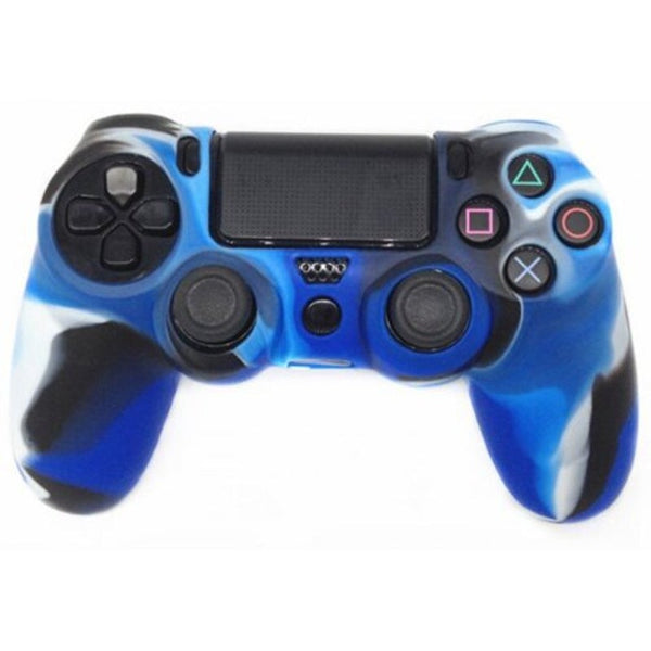 Camouflage Plastic Rubber Video Game Player Case For Ps4 Cobalt Blue