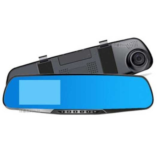 Car Dvr Dash Cam Rearview Mirror Driving Recorder 1080P Hd Blue Screen Anti Light Multi Language