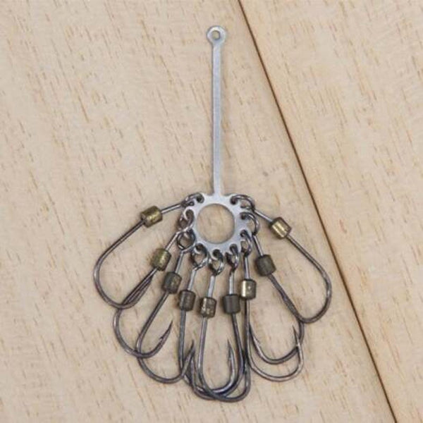 Carbon Steel Hook For Fishing 18Pcs Silver