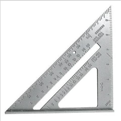 Drawing Tool Triangle Ruler Carpenter Square Measurement 45° 90° Aluminum Alloy