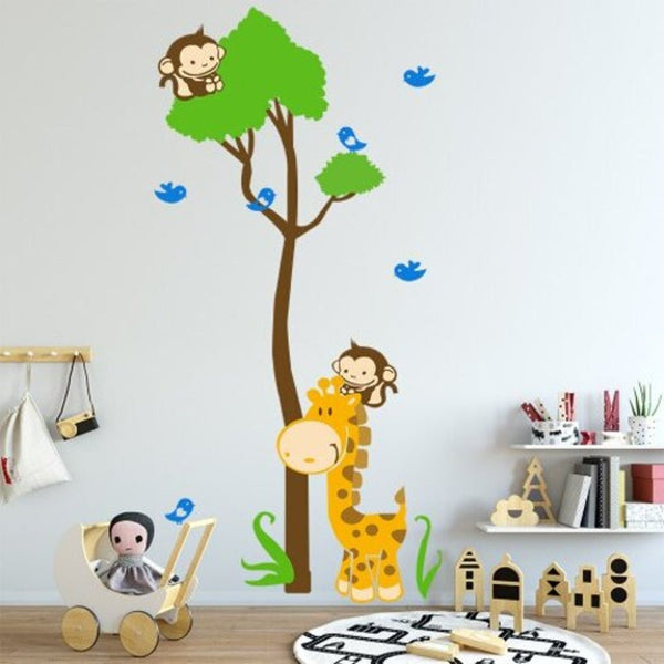 Removable Height Measure Wall Stickers For Children Bedroom Home Decals