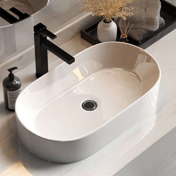 Cefito Bathroom Basin Vanity Ceramic Above Counter Hand Wash Long Shape
