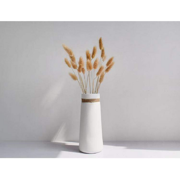 Ceramic Matte Vase Nordic White Gold Home Decor