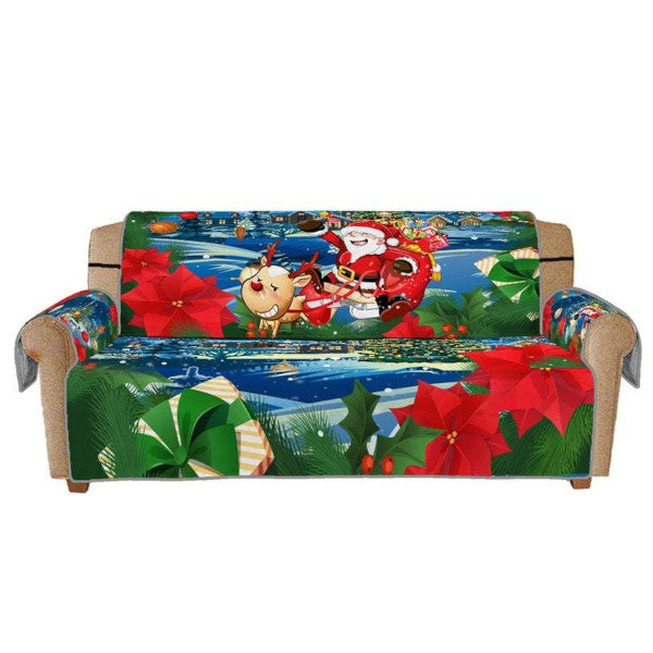 Chair Sofa Covers 1 / 2 3 Seats Christmas Stretch Removable Washable