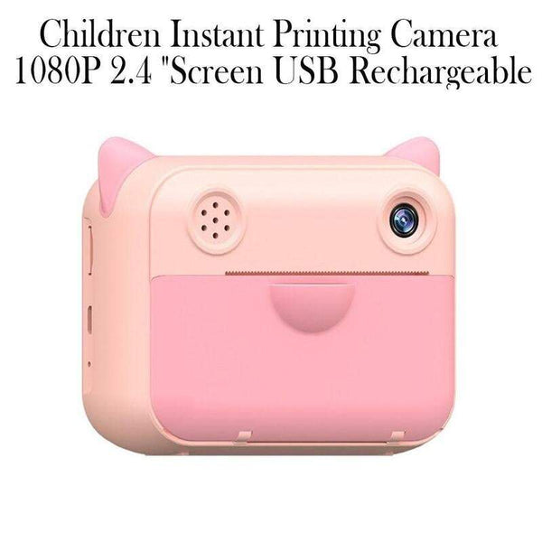 Photography Videography Kids 1080P Rechargeable Instant Printing Camera