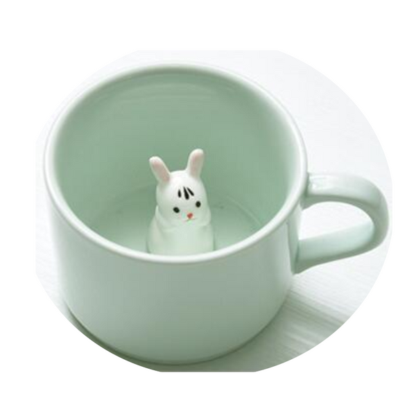 Creative 3D Cartoon Animal Ceramic Novelty Mug
