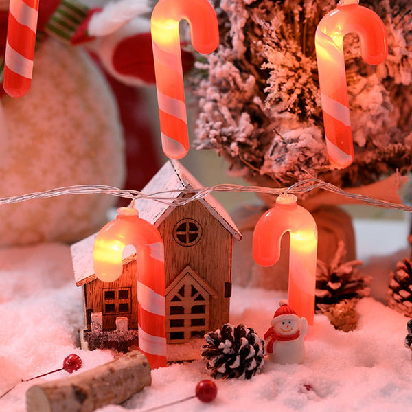 Christmas Candy Cane String Fairy Lights Led Holiday Xmas Decoration
