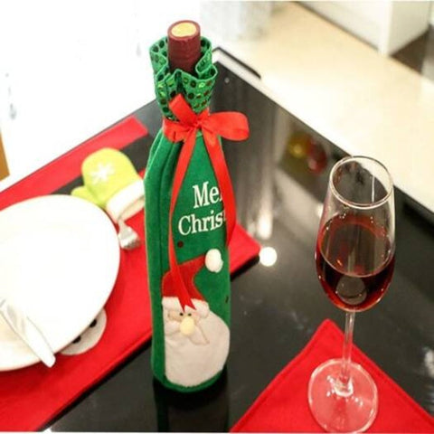 Christmas Wine Bottle Set Red Gift Multi 1