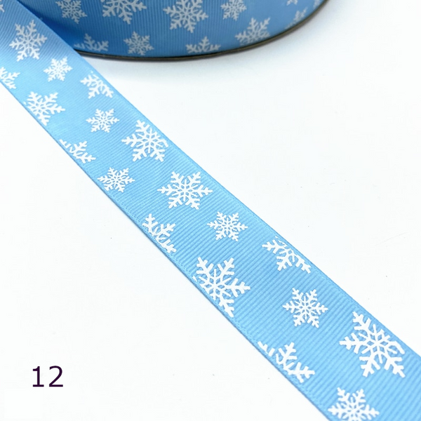 Christmas Ribbon Printed Grosgrain For Gift Wrapping Wedding Decoration Bow Diy