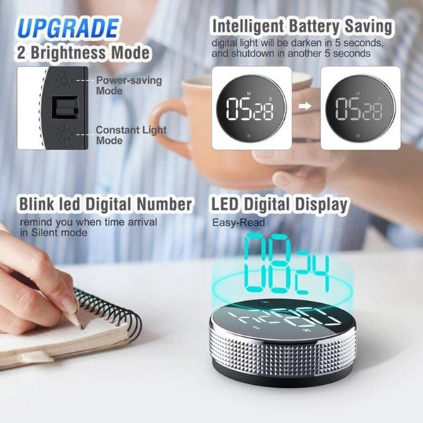 Digital Magnetic Smart Timer Productivity Stopwatch Home Office