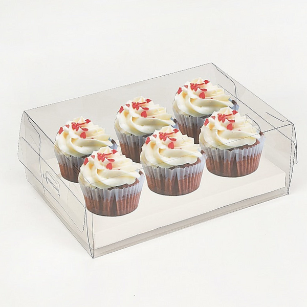 10Pcs Clear Dessert Boxes Cupcake Packing Bakery Cake Wrapping