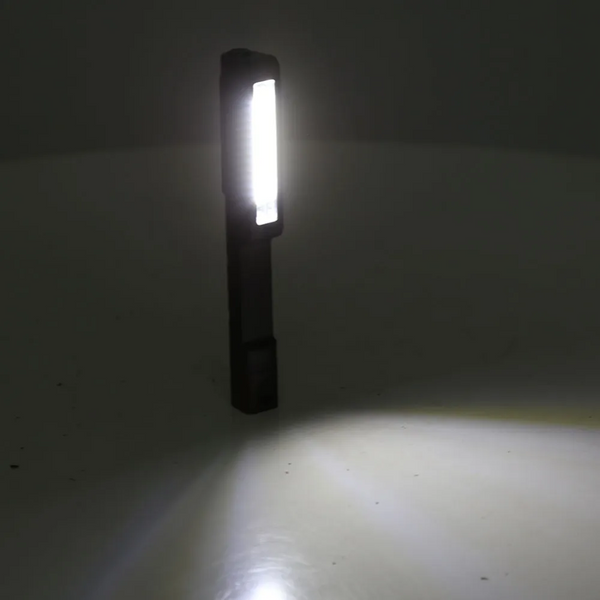 Cob Led Mini Pen Light Handle Work Inspection Flashlight Torch Lamp With Bottom Magnet And Clip