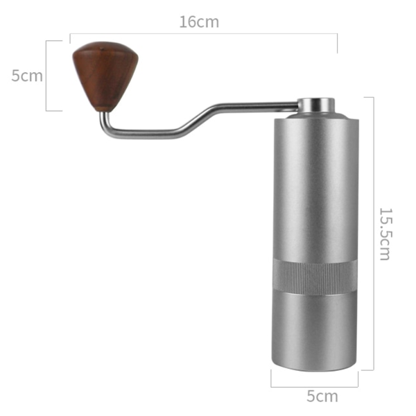 Manual Portable Stainless Steel Hand Cranked Coffee Bean Grinder