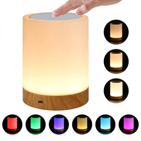 Night Lights Projectors Rechargeable Led Colour Changing Bedside Table Lamp