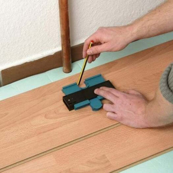 Contour Measuring Instrument Profile Copying Ruler Multifunctional Woodworking Tool Irregular Arc Gauge Black