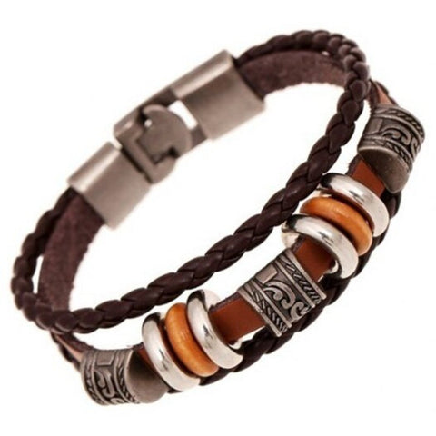 Couple Accessories Leather Bracelet Restore Ancient Ways Sienna 20Cm