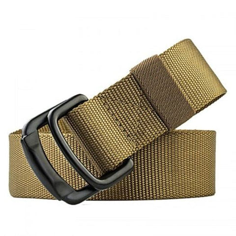Cowather Outdoor Leisure Tactical Multi Function Buckle Nylon Canvas Belt Wood