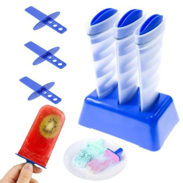 Creative Ice Maker Tool Diy Mighty Freeze Silicone Combo Mold Ball Blue