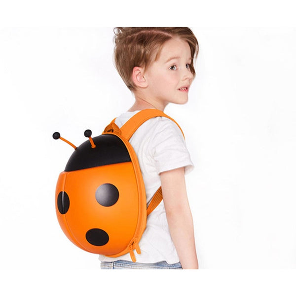 Fashion Ladybug Shape Kids Backpack Schoolbag For Children