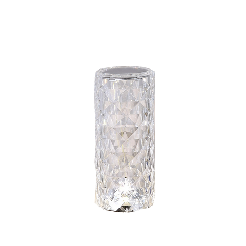 Crystal Table Lamp Rose Diamond Touch With Usb Color Led Light