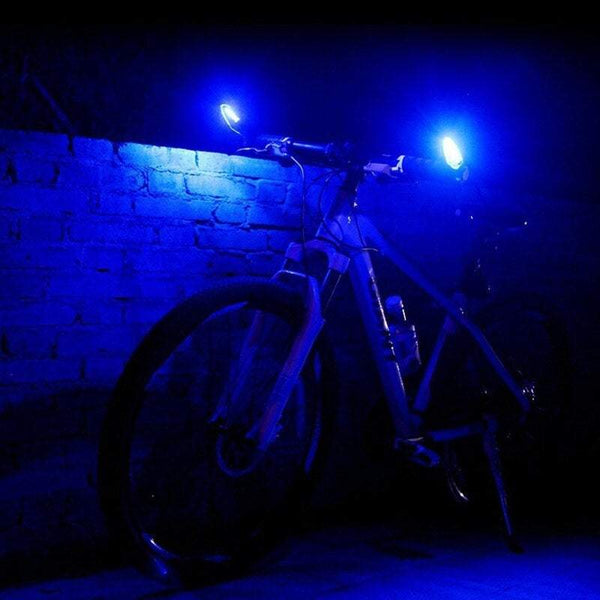 Bike Lights Cycling Electric Horn Usb Recharged Waterproof Handlebar Alarm Bell Blue
