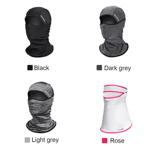 Cycling Mask Motorcycling Neck Warmer Hood Cooling Riding Head Wrap Ice Silk Sunlight Protection Headgear Rose
