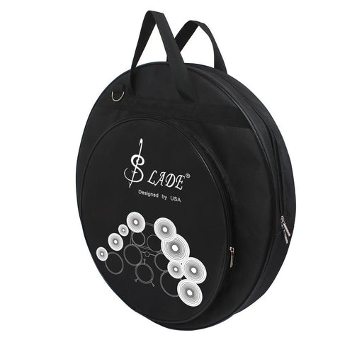 Cymbal Bag Backpack For 21 Inch Three Pockets With Removable Divider Shoulder Strap