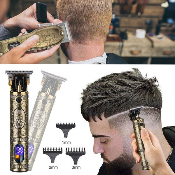 Professional Powerful 10W Hair Clipper Comb Kits Full Metal Shell Electric Beard Trimmer For Men Barber Haircut Machine