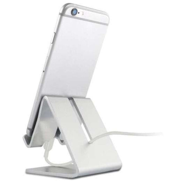 Desktop Phone Metal Stand Holder Silver