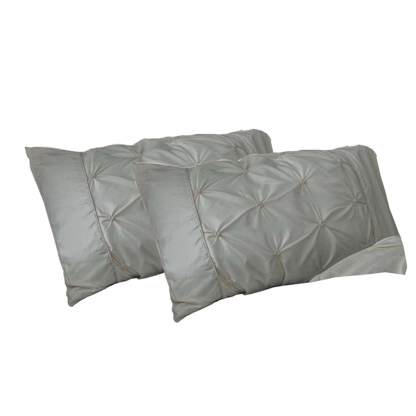 Diamond Pintuck Premium Ultra Soft Queen Size Pillowcases 2-Pack