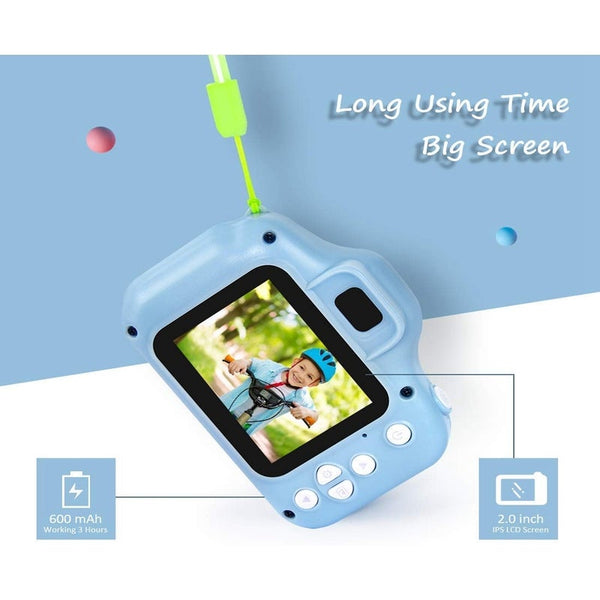 Digital Camera For Kids 1080P Fhd Video With 2 Inch Ips Screen And 16Gb Sd Card 3 Years Boys Girls Gift