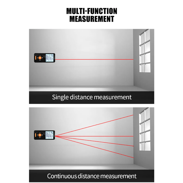 Digital Rangefinder 120M Distance Meter Laser Tape Measure