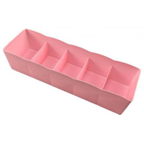 Candy Color Separated Underwear Boxes In Drawer 1Pc Pink