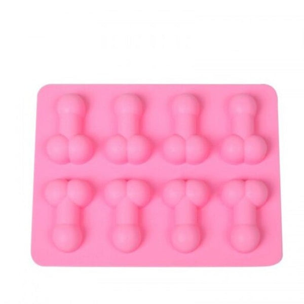 Dick Multifunctional Diy Cake Chocolate Ice Cube Mould Pink