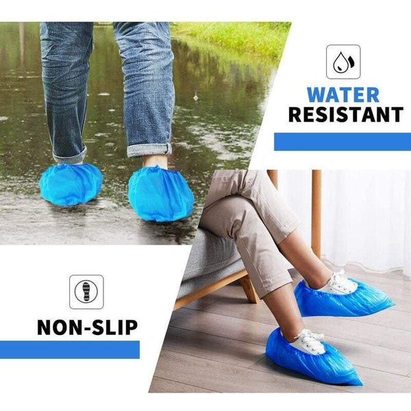 Shoe Care Disposable Covers Are Waterproof And Dustproof One Size Non Slip Blue Protect Your Shoes Floor Carpet 50 Pair