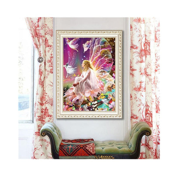 Diy 5D Painting Kit Elf Girl Embroidery Cross Stitch Wall Decoration