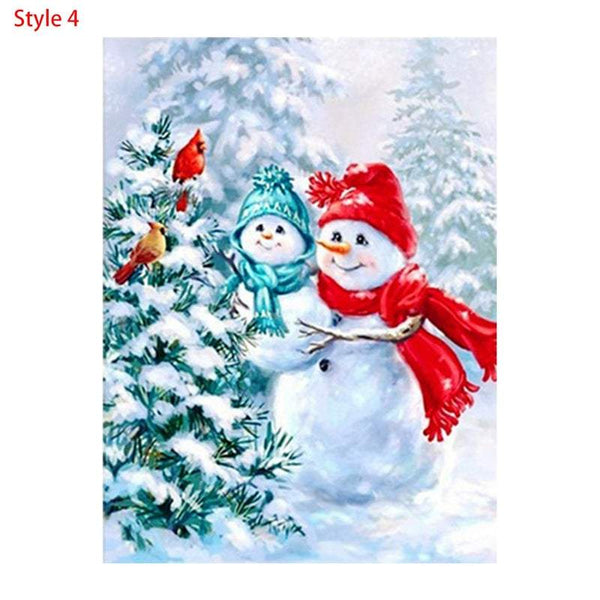 Posters Christmas Diamond Painting Kit Diy Craft Santa Claus Snowman Patterns