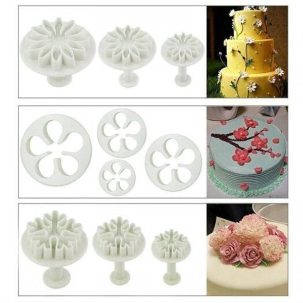 Diy Set Cake Tool Mold Sugar Process Decoration Kit Biscuit Icicles White