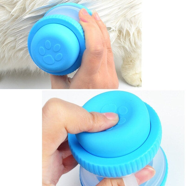 Dog Cat Bath Brush Comb Cleaning Massage Pet Spa Shower Grooming Multifunction Silicone Tools Green
