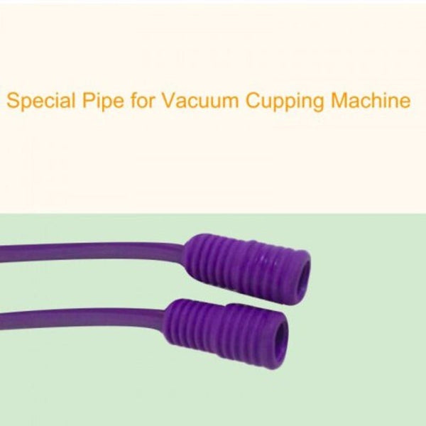 Double End Pipe For Vacuum Massage Therapy Machine Enlargement Pump Lifting Breast Purple
