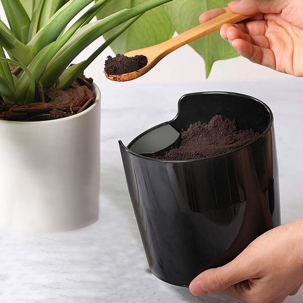 Durable Knock Box With Non-Slip Base Dual Use In One And Coffee Grounds Collector