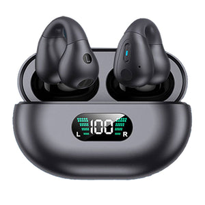 Ear Clip On Bone Conduction Wireless Bluetooth 5.3 Earphones Sport Headphones